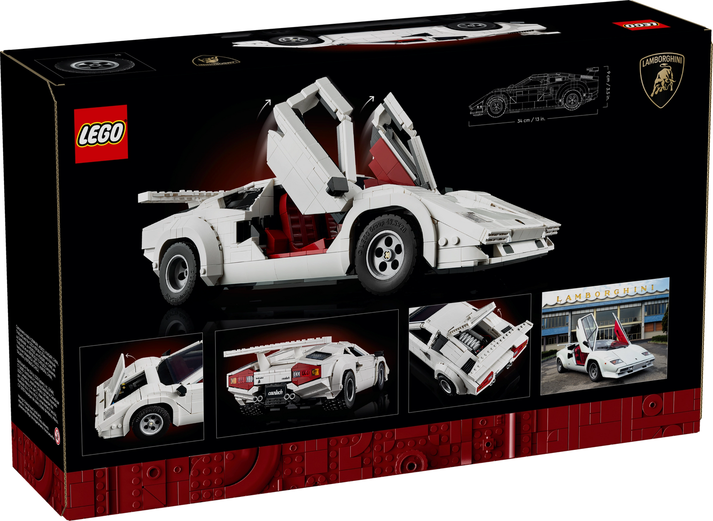 Lego Lamborghini Countach 5000 Quattrovalvole - Free Shipping Worldwide