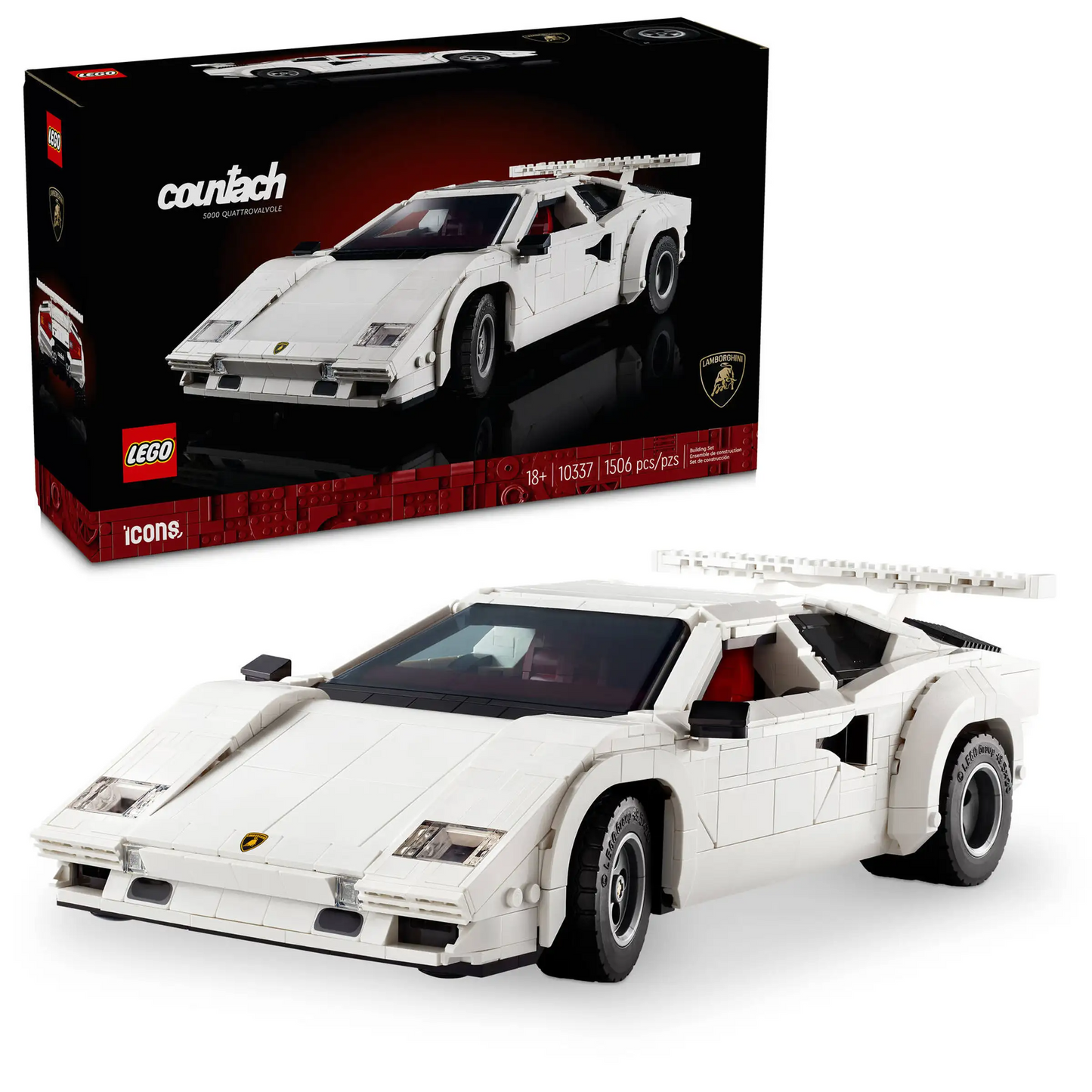 Lego Lamborghini Countach 5000 Quattrovalvole - Free Shipping Worldwide