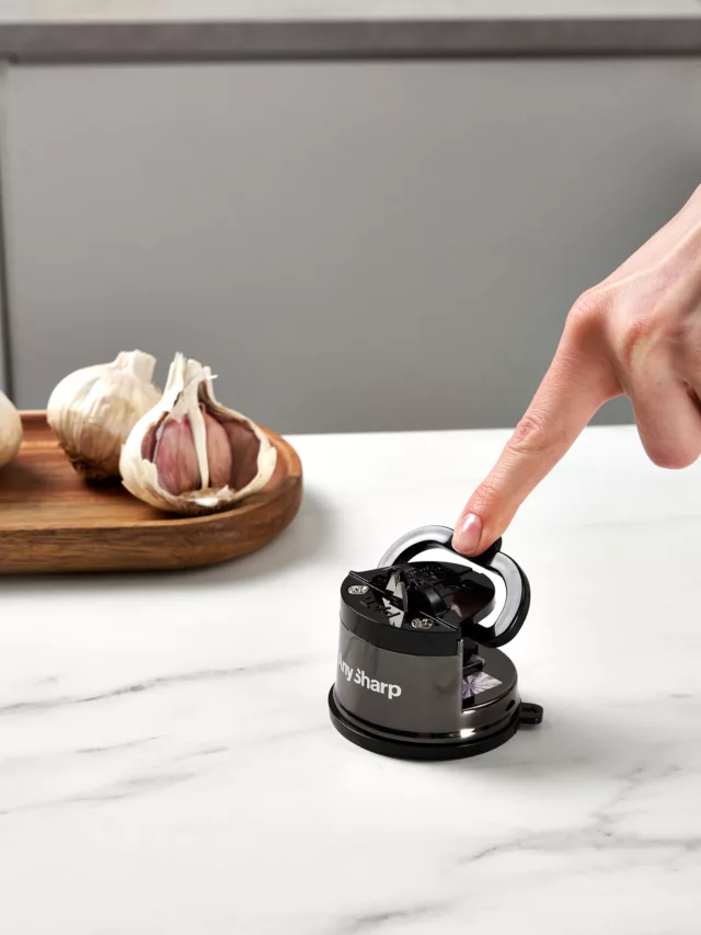 AnySharp Classic Pro Kitchen Knife Sharpener, Black - Free Shipping Worldwide