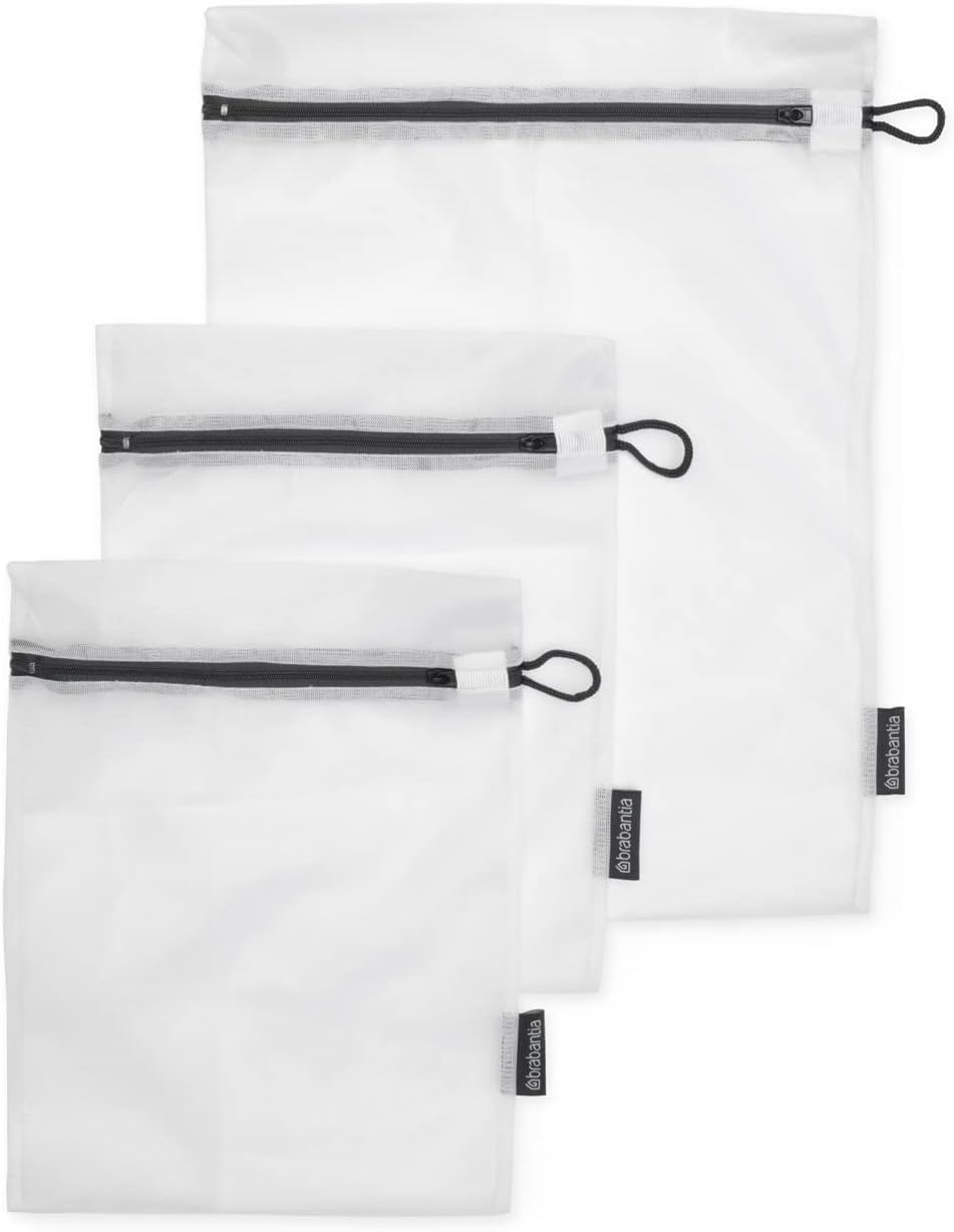 Brabantia Laundry Washing Bags, Set of 3, White - Free Shipping Worldwide