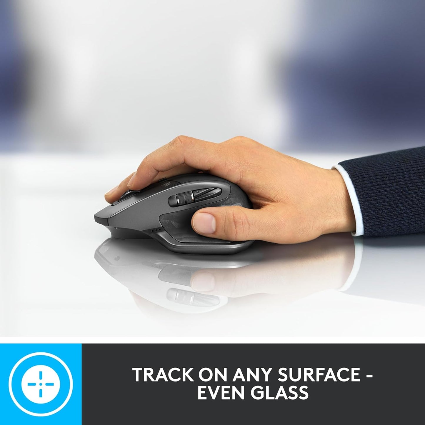 Logitech MX Master 2S Bluetooth Edition Wireless Mouse, Multi-Surface, Hyper-Fast Scrolling, Ergonomic, Rechargeable, Connects Up to 3 Mac/PC Computers - Graphite - Free Shipping Worldwide