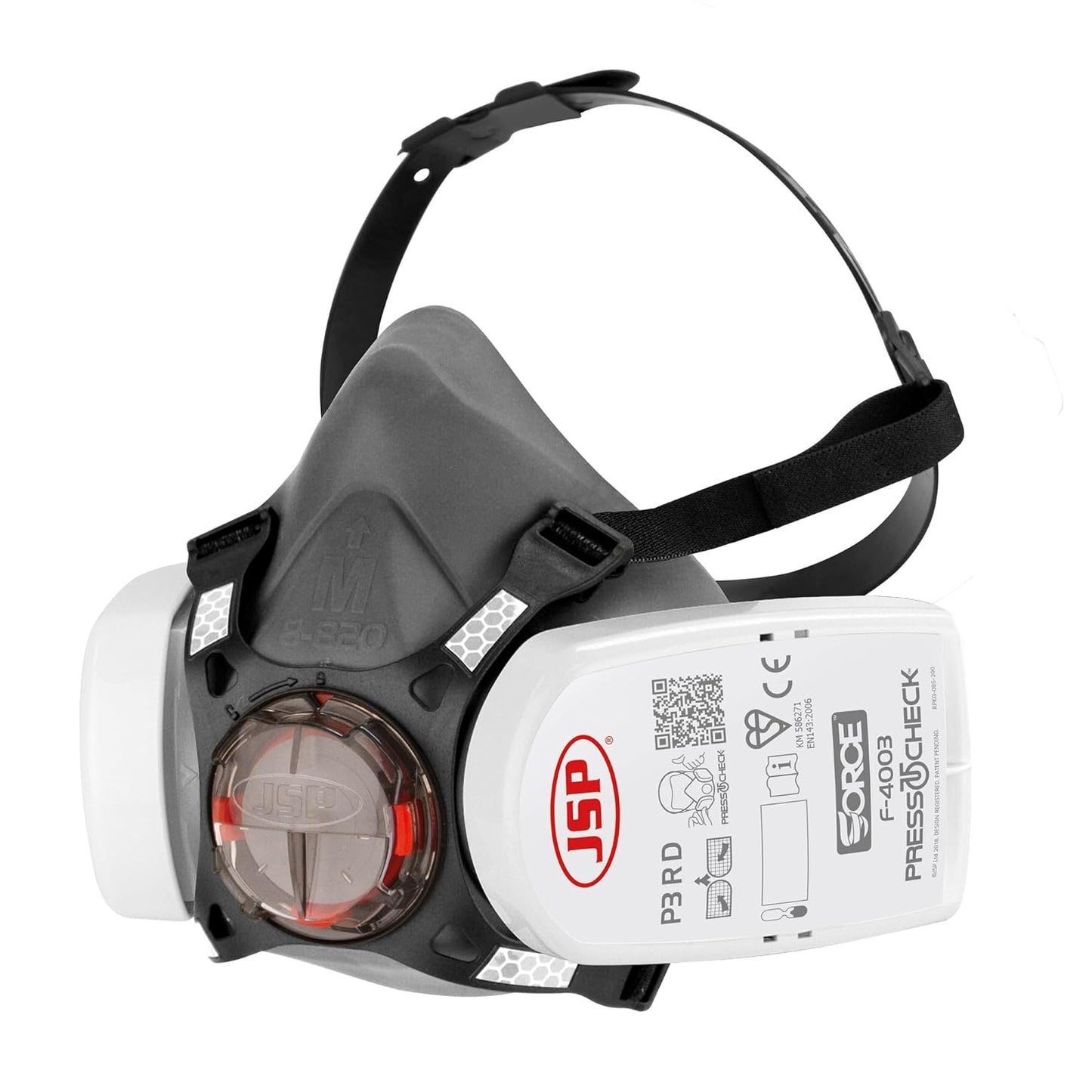 Force®8 Half-Mask with PressToCheck™ - P3 Filters BHT0A3-0L5-N00 - Free Shipping Worldwide