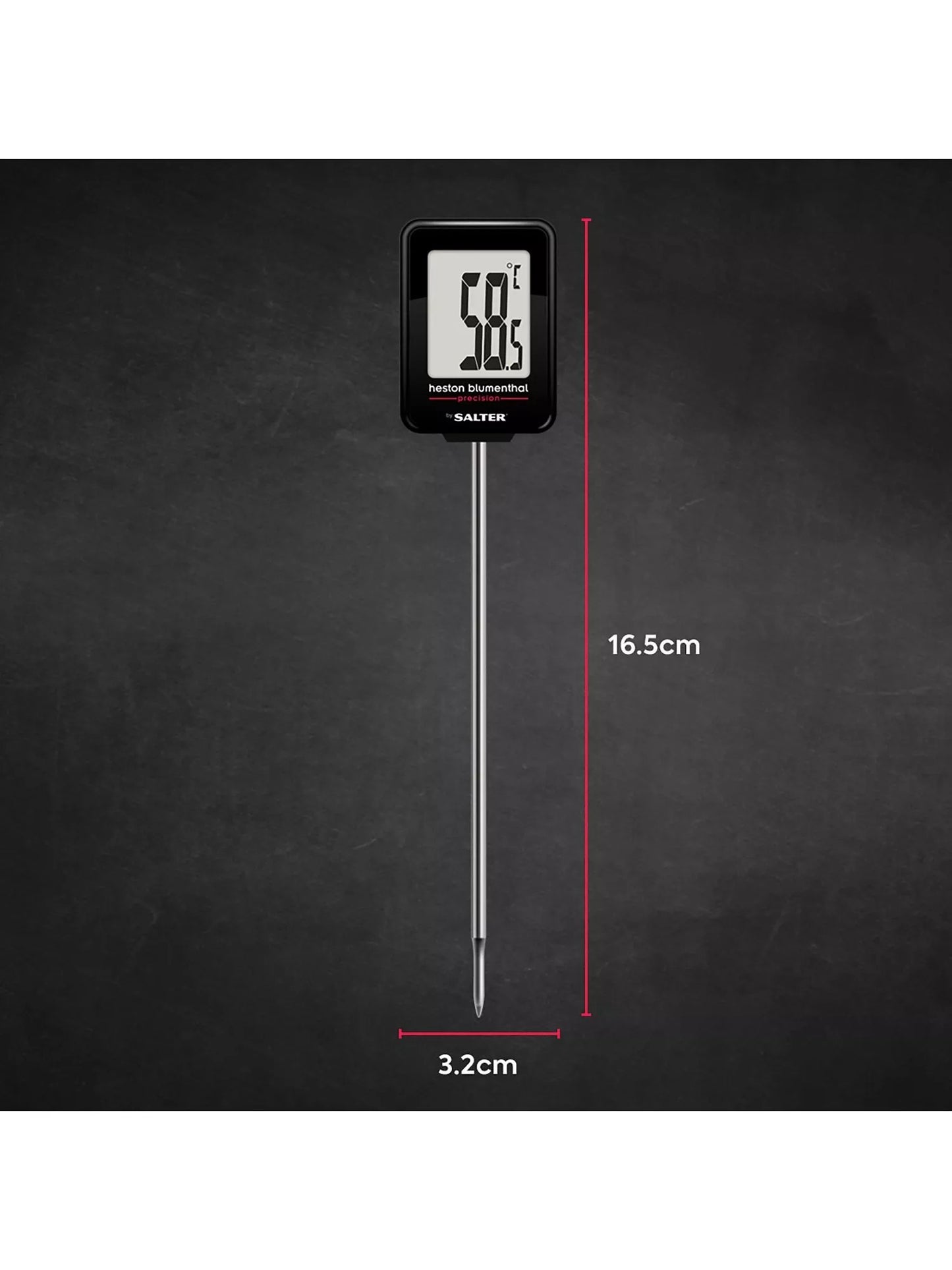Salter Instant Read Digital Thermometer - Heston Blumenthal - Free Shipping Worldwide