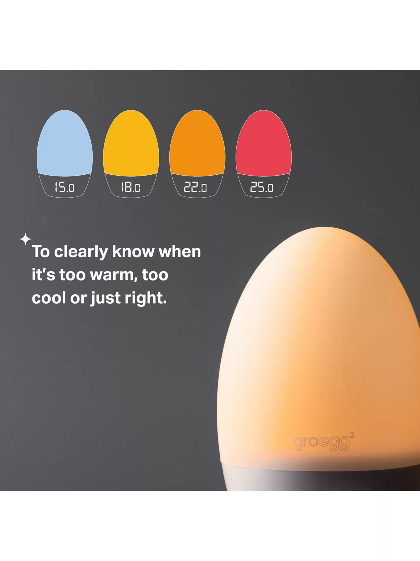 Tommee Tippee GroEgg2 Digital Room Thermometer - Free Shipping Worldwide
