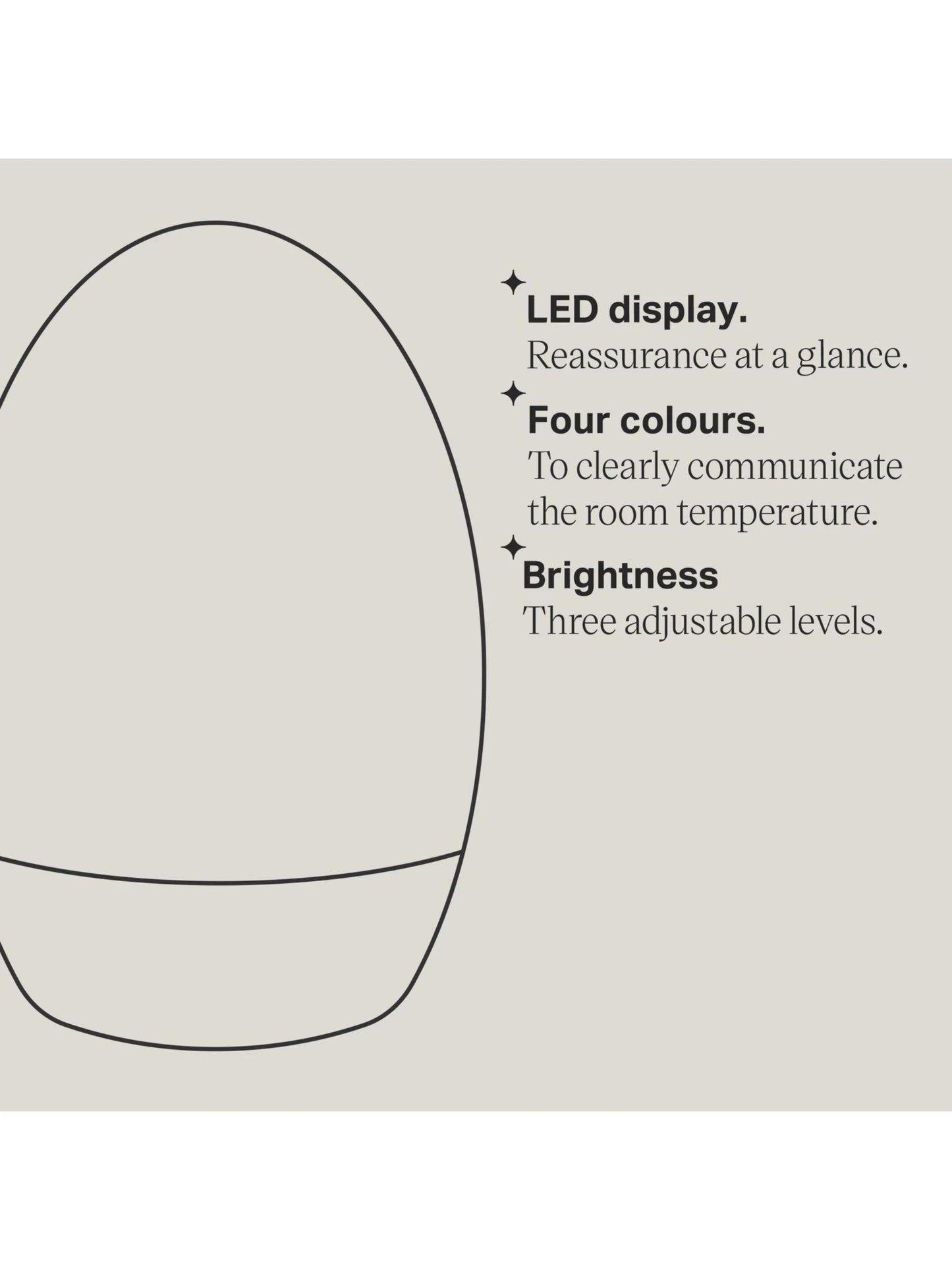 Tommee Tippee GroEgg2 Digital Room Thermometer - Free Shipping Worldwide