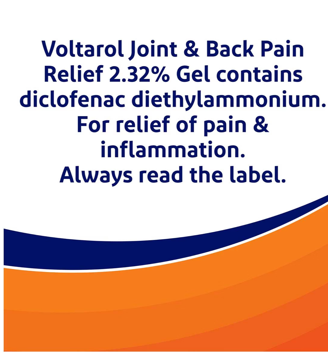Voltarol Joint & Back Pain Relief 2.32% Gel - 50g - Free Shipping Worldwide
