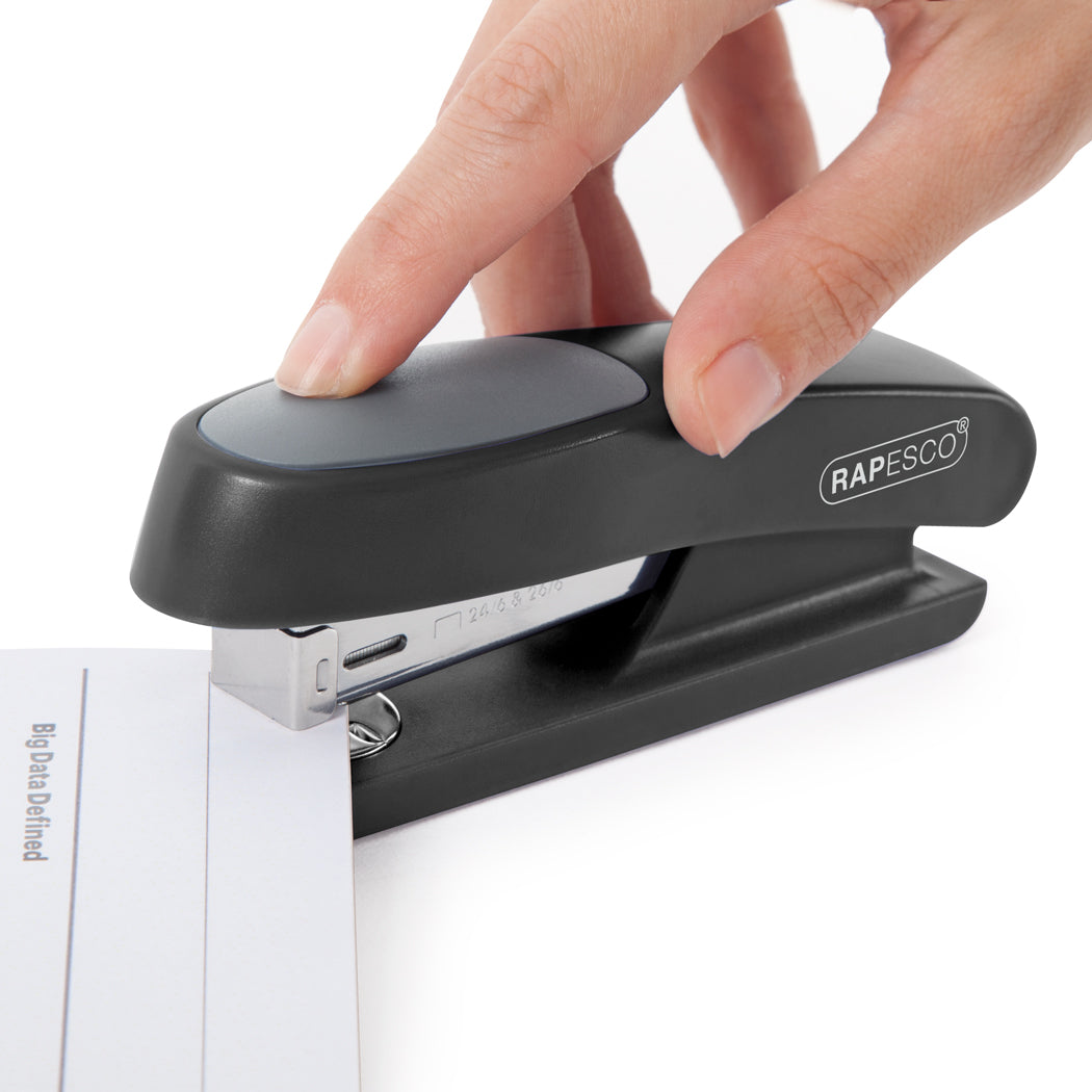 Rapesco 1472 Germ-Savvy Antibacterial, 20 Sheet, Sting Ray Stapler with R4 Staple Remover & 5000 x 26/6 mm Staples, Black, Bundle - Free Shipping Worldwide