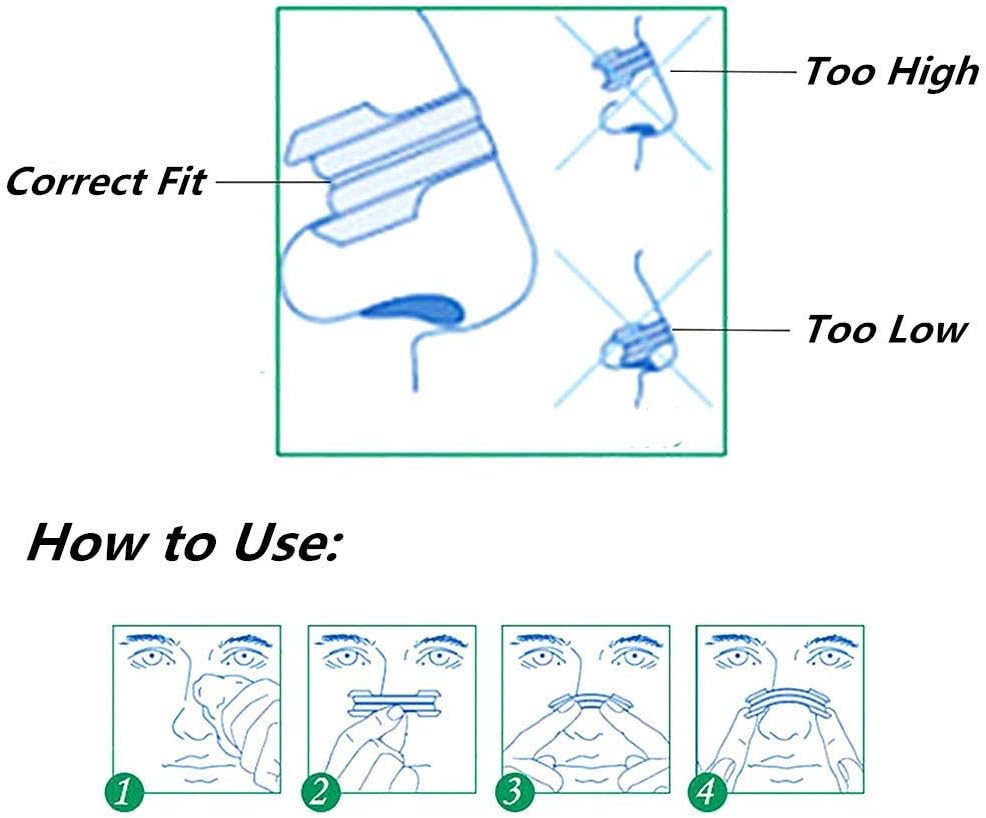 100 Count Nasal Strips Breathe Easy Stop Snoring Help Sleeping (66mm*19mm) | Free Shipping Worldwide