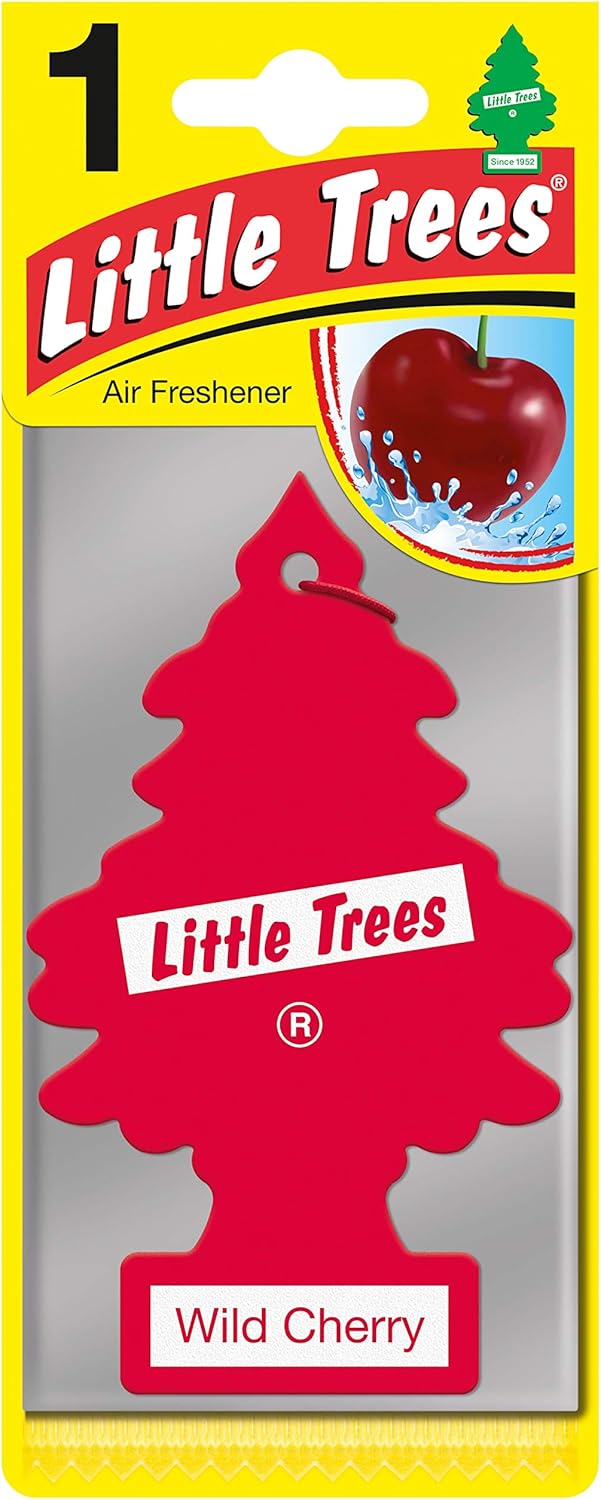 Little Trees Air Freshener (Pack of 2); Wild Cherry Fragrance For Car Home Boat Caravan - Free Shipping Worldwide