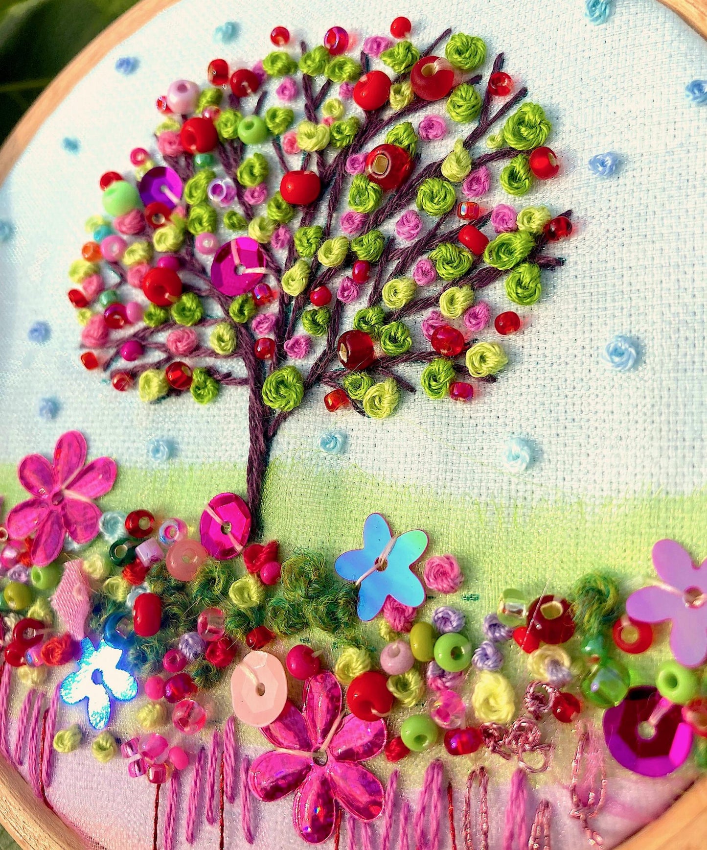 Embroidery Kit - Rowandean Summer Apple Tree - Free Shipping Worldwide