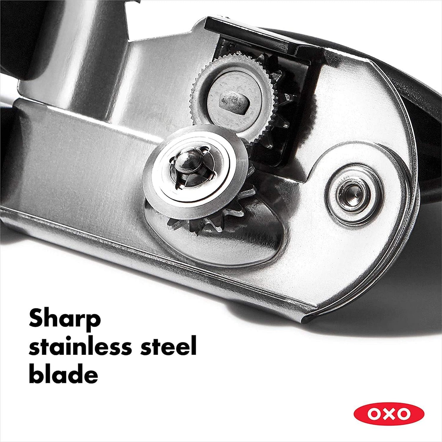 OXO Good Grips Soft Handled Tin Opener, Black/Silver - Free Shipping Worldwide