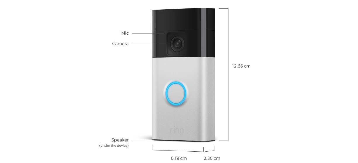 Ring Battery Video Doorbell (2024 release) | DIY Wireless Video Doorbell Camera I Head-To-Toe View, HD Video | Easy to install (5 min) | With Built-in Battery - Free Shipping Worldwide