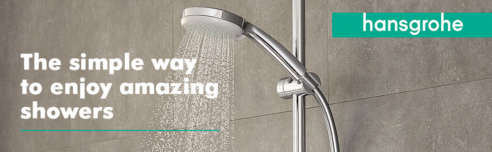 hansgrohe Croma 100 - shower head, hand shower round (⌀ 100 mm) with 4 sprays, with anti-limescale function, chrome - Free Shipping Worldwide