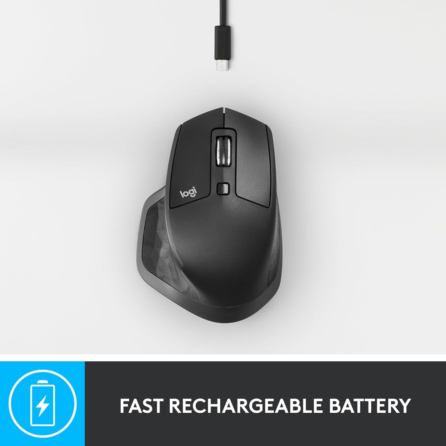 Logitech MX Master 2S Bluetooth Edition Wireless Mouse, Multi-Surface, Hyper-Fast Scrolling, Ergonomic, Rechargeable, Connects Up to 3 Mac/PC Computers - Graphite - Free Shipping Worldwide