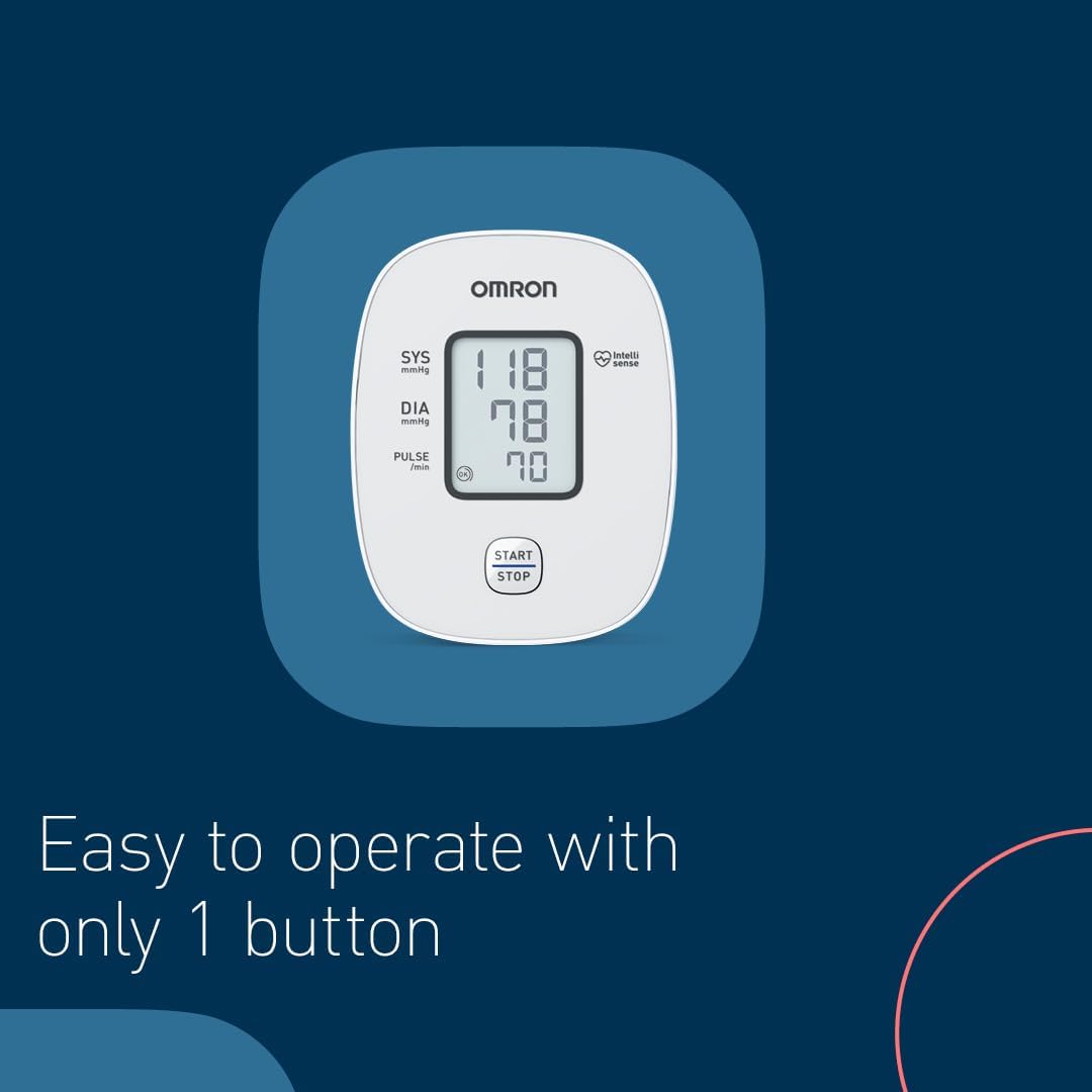 OMRON X2 Basic – Automatic Upper Arm Blood Pressure Monitor for Home Use, Clinically Validated | Irregular Heartbeat Detection | Cuff Wrapping Guide - Accurate Results & Memory - Free Shipping Worldwide