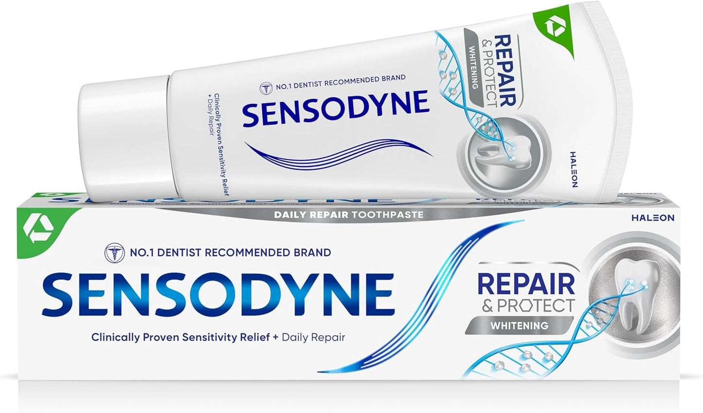 Sensodyne Toothpaste Repair and Protect, Teeth Whitening Toothpaste for Sensitive Teeth, 75ml - Free Shipping Worldwide 