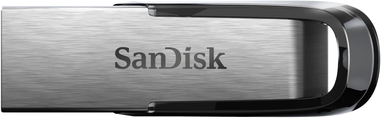 SanDisk 512GB (high capacity) Ultra Flair USB 3.0 Flash Drive USB stick, Memory stick with transfer speeds up to 150 MB/s, Password protection, Durable, Sleek Metal Casing Silver/Black - Free Shipping Worldwide