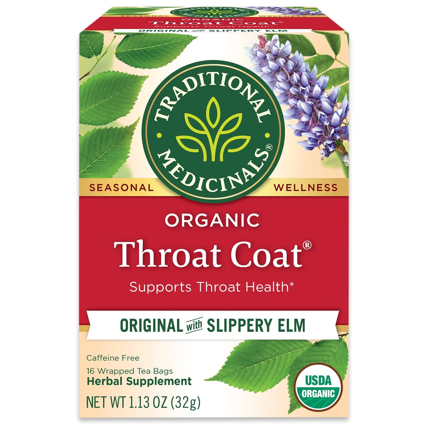 Throat Coat® Tea - Organic, Herbal (Made in USA); Free Shipping Worldwide