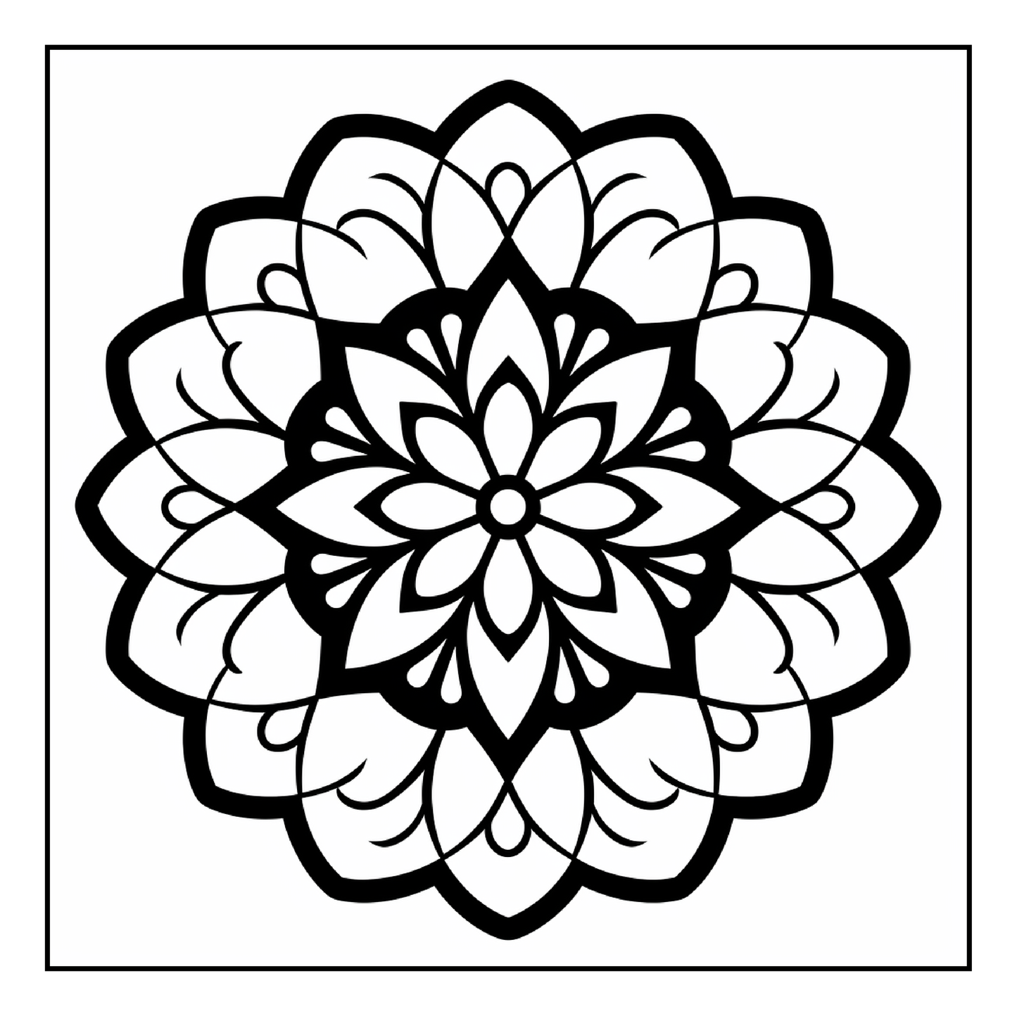 101 Mandalas ~ Children’s Coloring Book - A4 Sheets - Free Shipping Worldwide