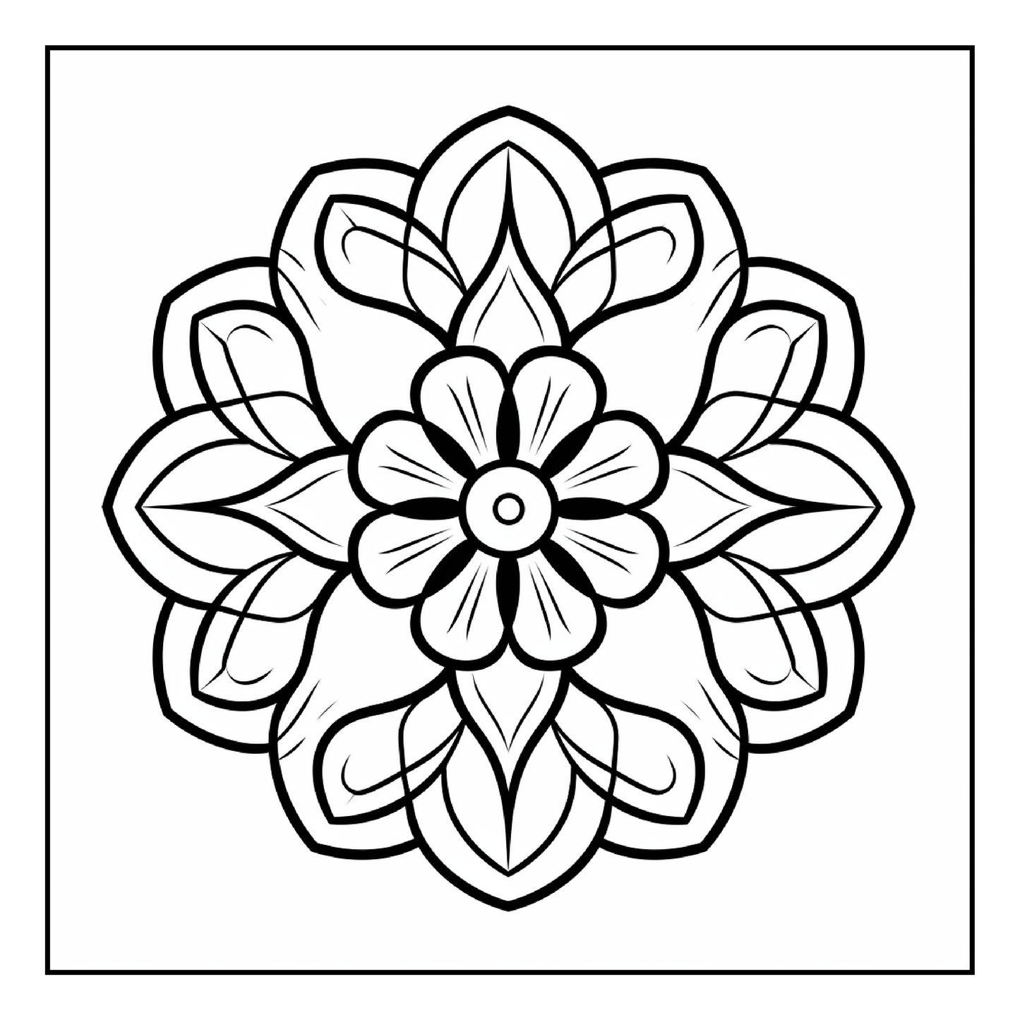101 Mandalas ~ Children’s Coloring Book - A4 Sheets - Free Shipping Worldwide