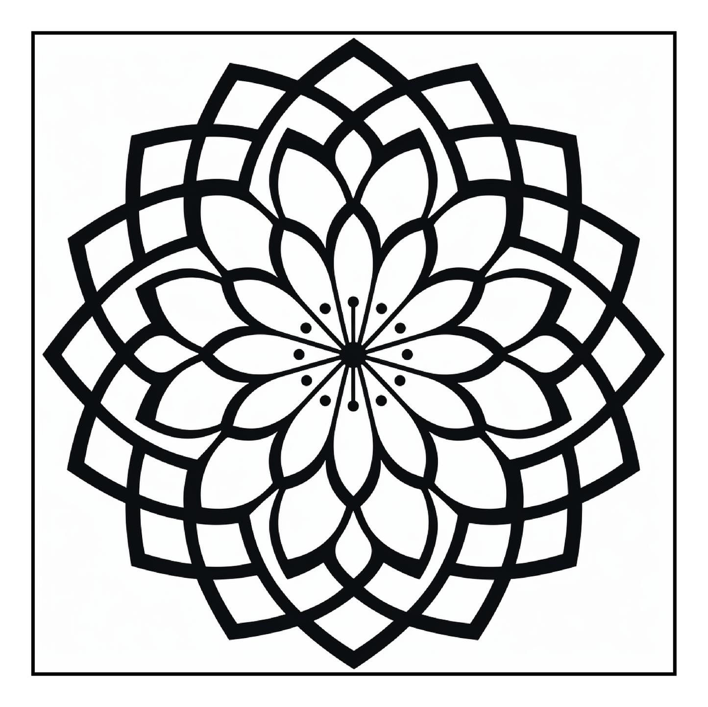 101 Mandalas ~ Children’s Coloring Book - A4 Sheets - Free Shipping Worldwide