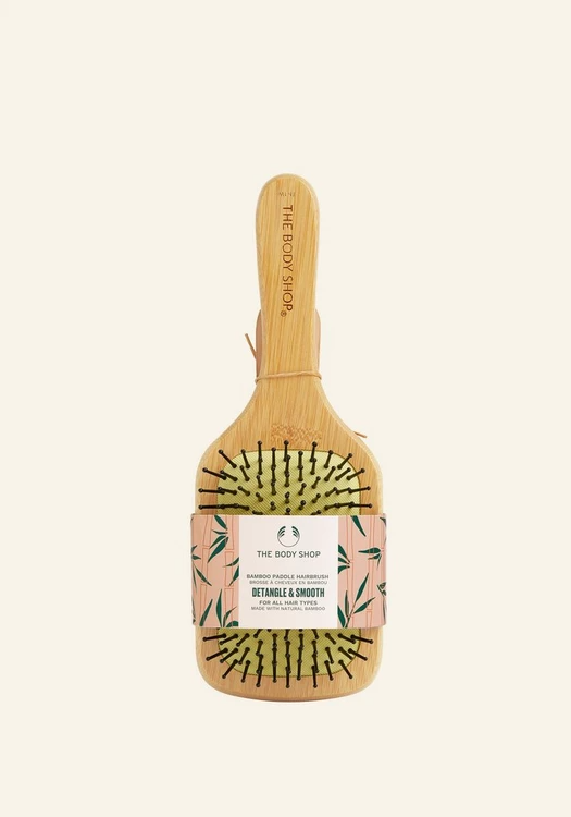 Large Bamboo Paddle Hairbrush - The Body Shop (UK); Free Shipping Worldwide