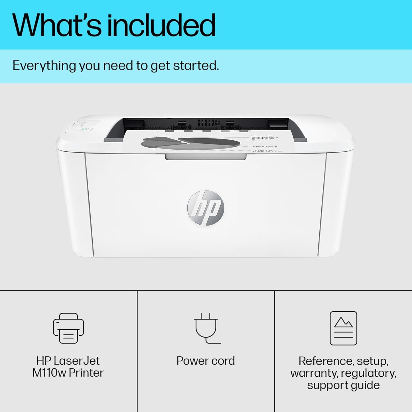 HP LaserJet M110W Wireless Mono Laser Printer | Compact Design | WiFi Printer - Free Shipping Worldwide
