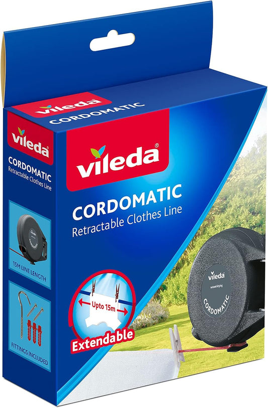 Vileda Cordomatic Clothes Line 15M - Free Postage Worldwide!