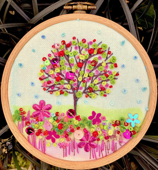 Embroidery Kit - Rowandean Summer Apple Tree - Free Shipping Worldwide
