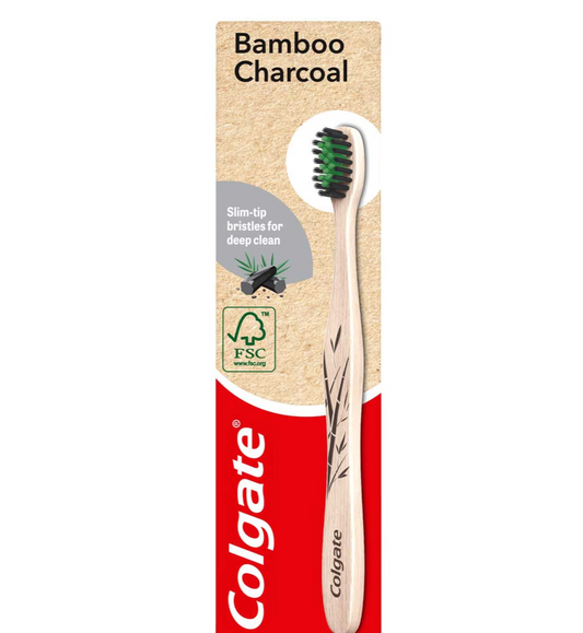 Colgate Bamboo Charcoal Soft Toothbrush - Free Shipping Worldwide