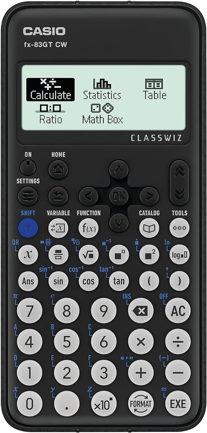 Casio FX-83GTCW Black Scientific Calculator - Free Shipping Worldwide