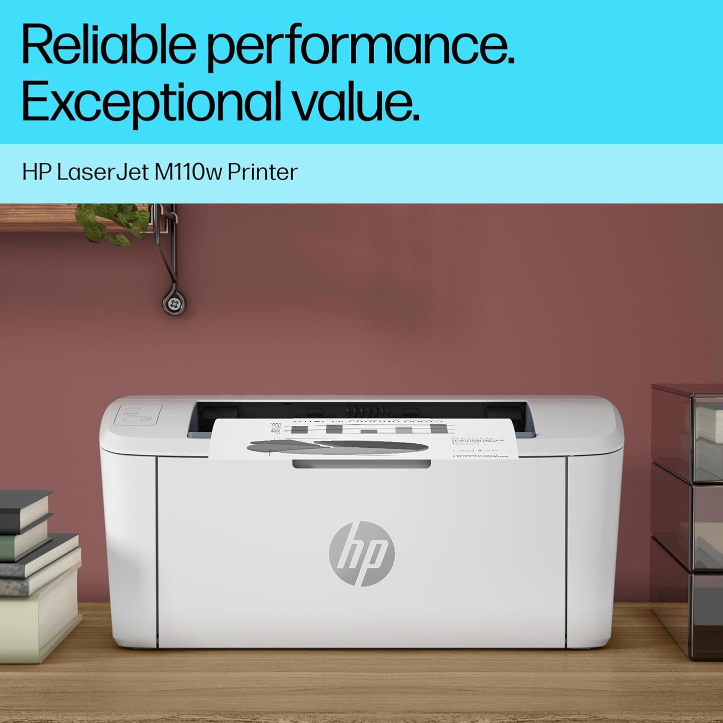 HP LaserJet M110W Wireless Mono Laser Printer | Compact Design | WiFi Printer - Free Shipping Worldwide