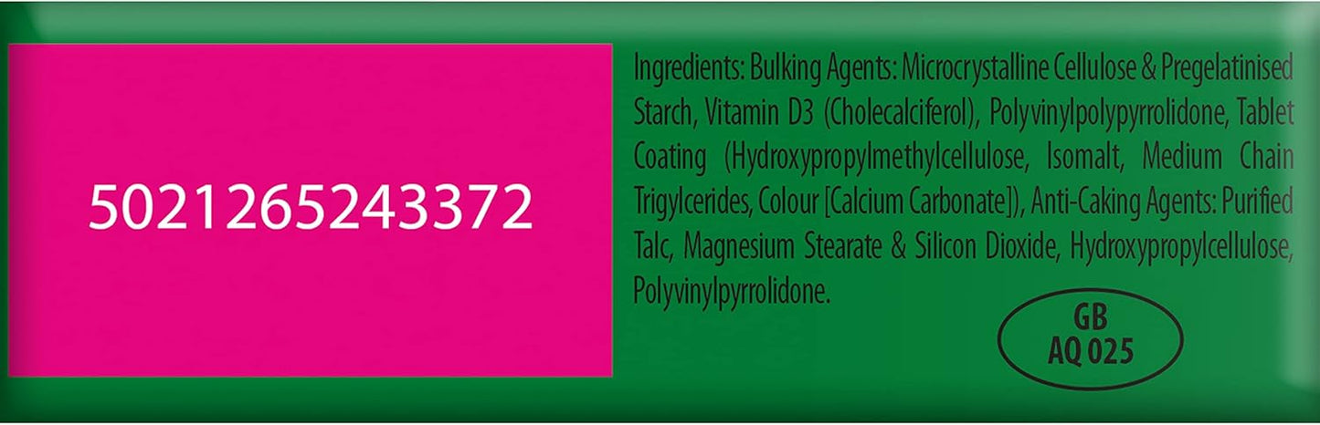 Vitamin D Tablets 1000IU, Vitabiotics Ultra (96 Day Supply); Free Shipping Worldwide