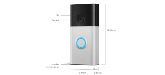 Ring Battery Video Doorbell (2024 release) | DIY Wireless Video Doorbell Camera I Head-To-Toe View, HD Video | Easy to install (5 min) | With Built-in Battery - Free Shipping Worldwide