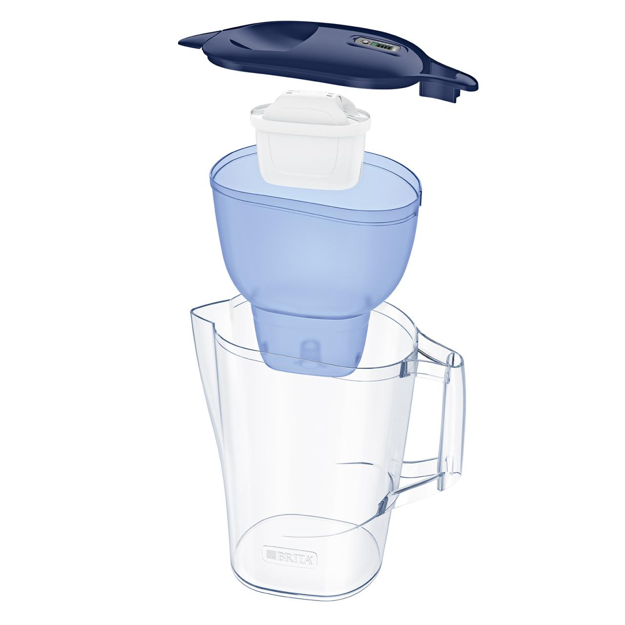 BRITA Aluna Water Filter Jug [colour] (2.4L) incl. 1x MAXTRA PRO All-in-1 cartridge - fridge-fitting jug with digital LTI - now in sustainable Smart Box packaging | Free Shipping Worldwide