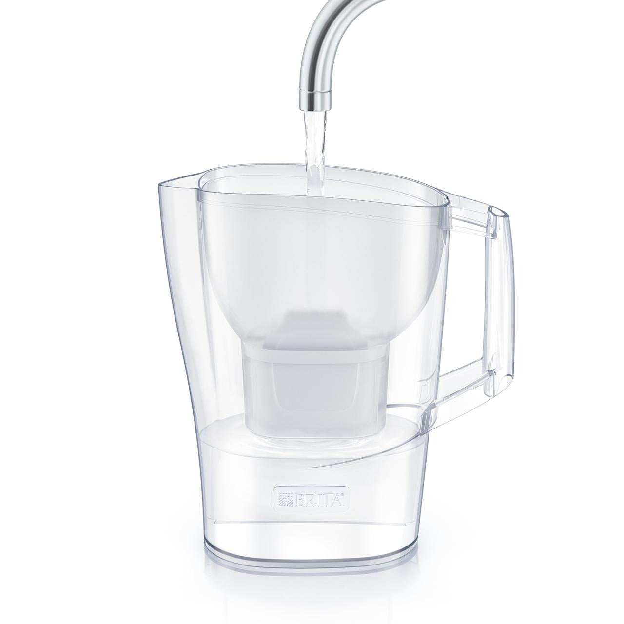 BRITA Aluna Water Filter Jug [colour] (2.4L) incl. 1x MAXTRA PRO All-in-1 cartridge - fridge-fitting jug with digital LTI - now in sustainable Smart Box packaging | Free Shipping Worldwide